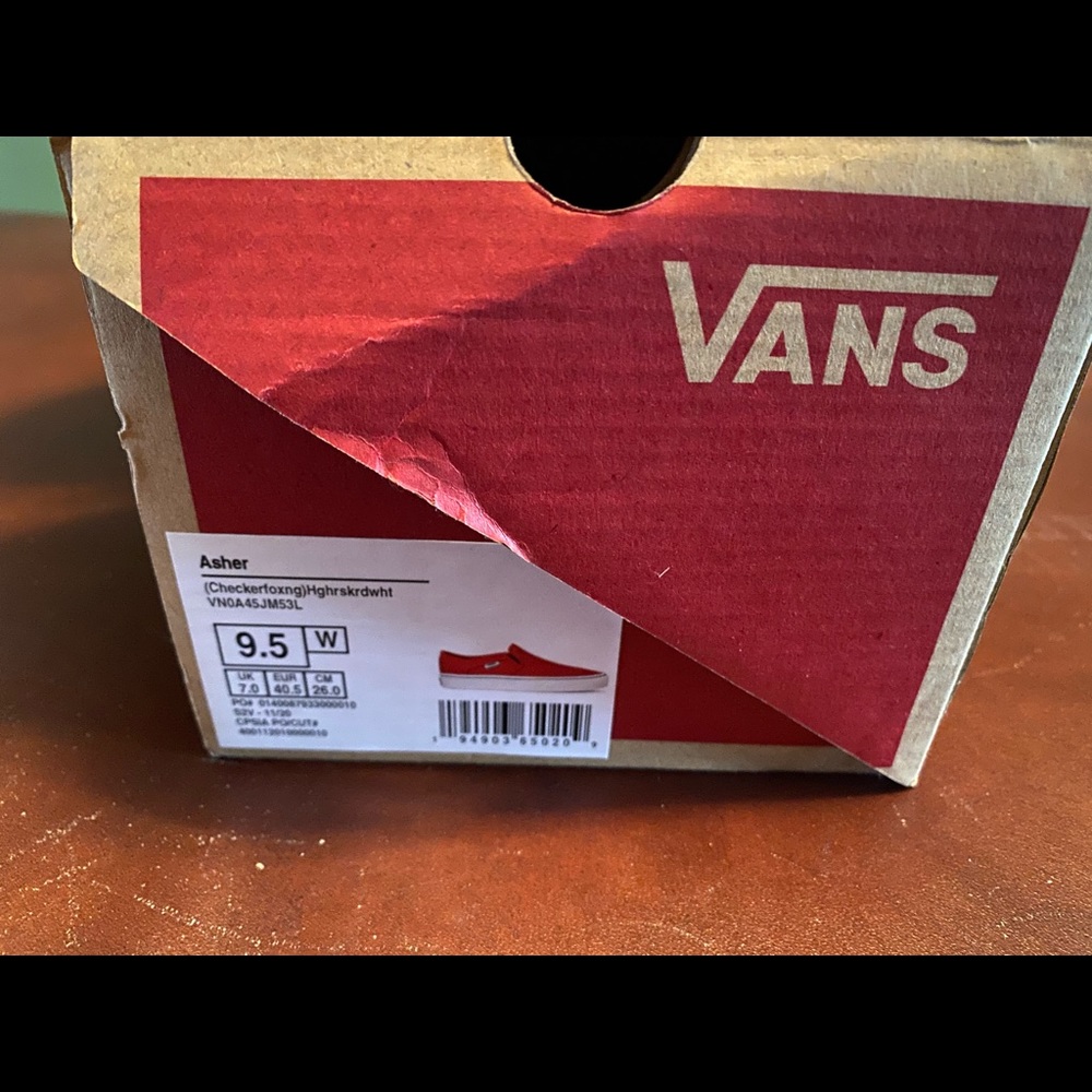 Vans Women’s size 9.5 Wide Red